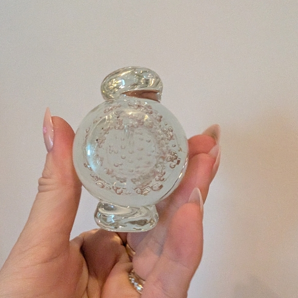 Clear Glass Owl Figurine Paperweight - Picture 6 of 9